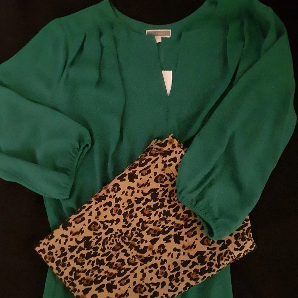 J. Crew Leopard Print Pencil Skirt in Tan and Black